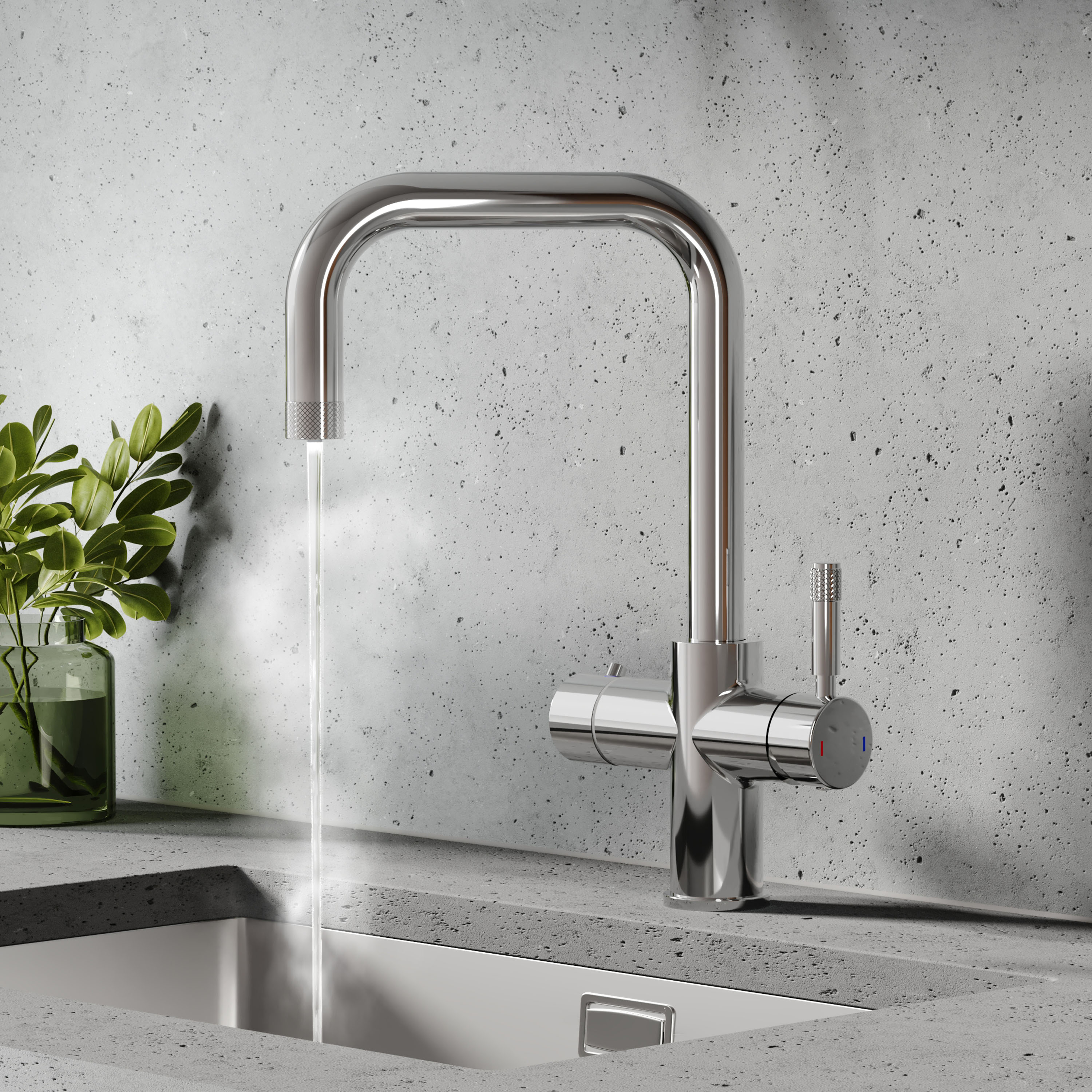 Vellamo Aura 4-in-1 boiling water tap