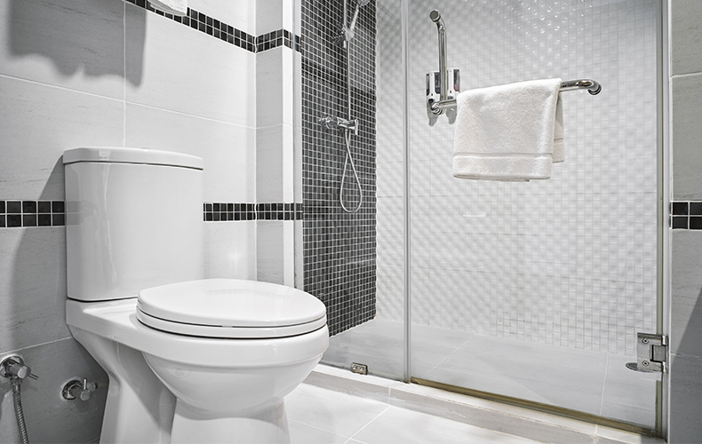 Monochrome bathroom design