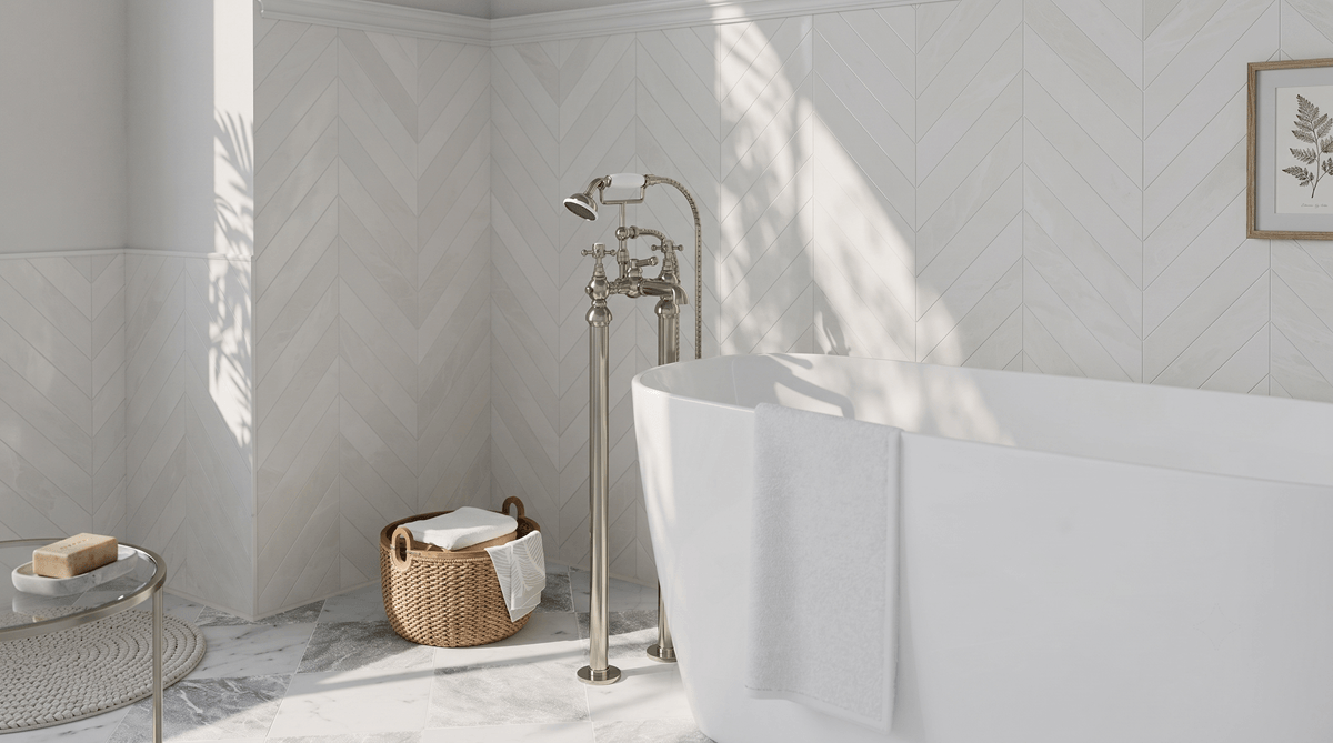 Butler & Rose Eliza Crosshead Freestanding Bath Shower Mixer Tap
