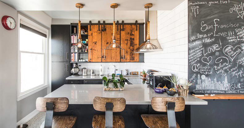 industrial-kitchen-chalkboard